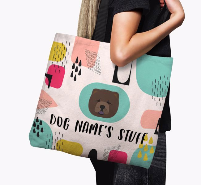 Personalised {dogsName} 'Stuff' Canvas Bag